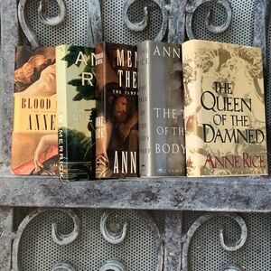 Anne Rice HC Book lot. Some 1st Edition & Dust Jackets Set of 5 Vampire Knopf